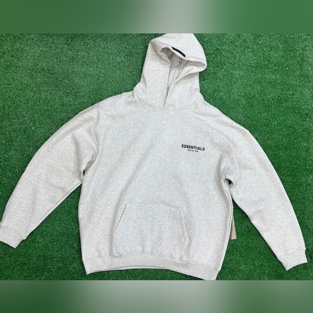 ESSENTIALS FEAR OF GOD SWEATSHIRT LIGHT OATMEAL SIZE XL